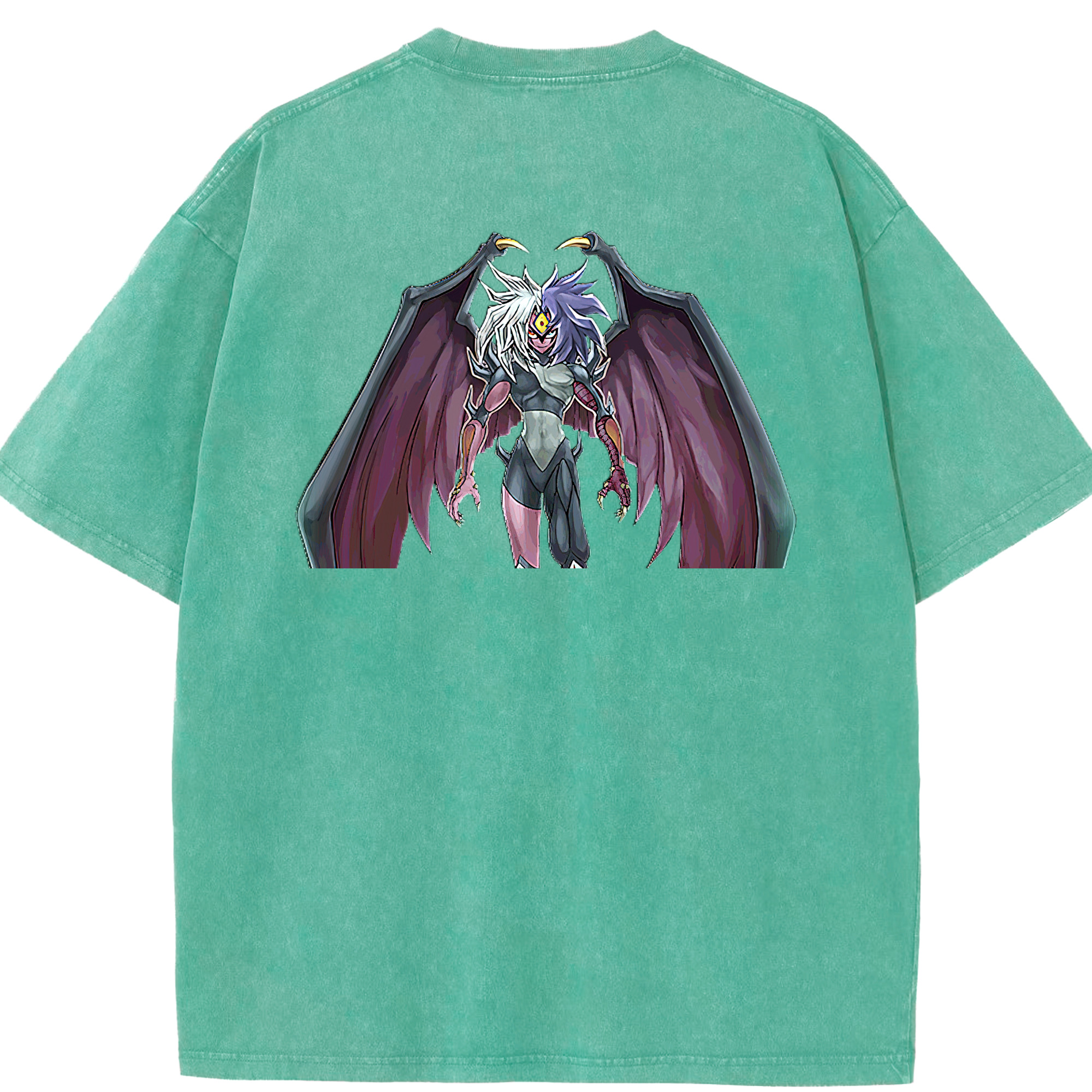 （画像用） 遊☆戯☆王 Yu-Gi-Oh! 綿100% ヴィンテージ風 半袖Tシャツ（背面プリント）
